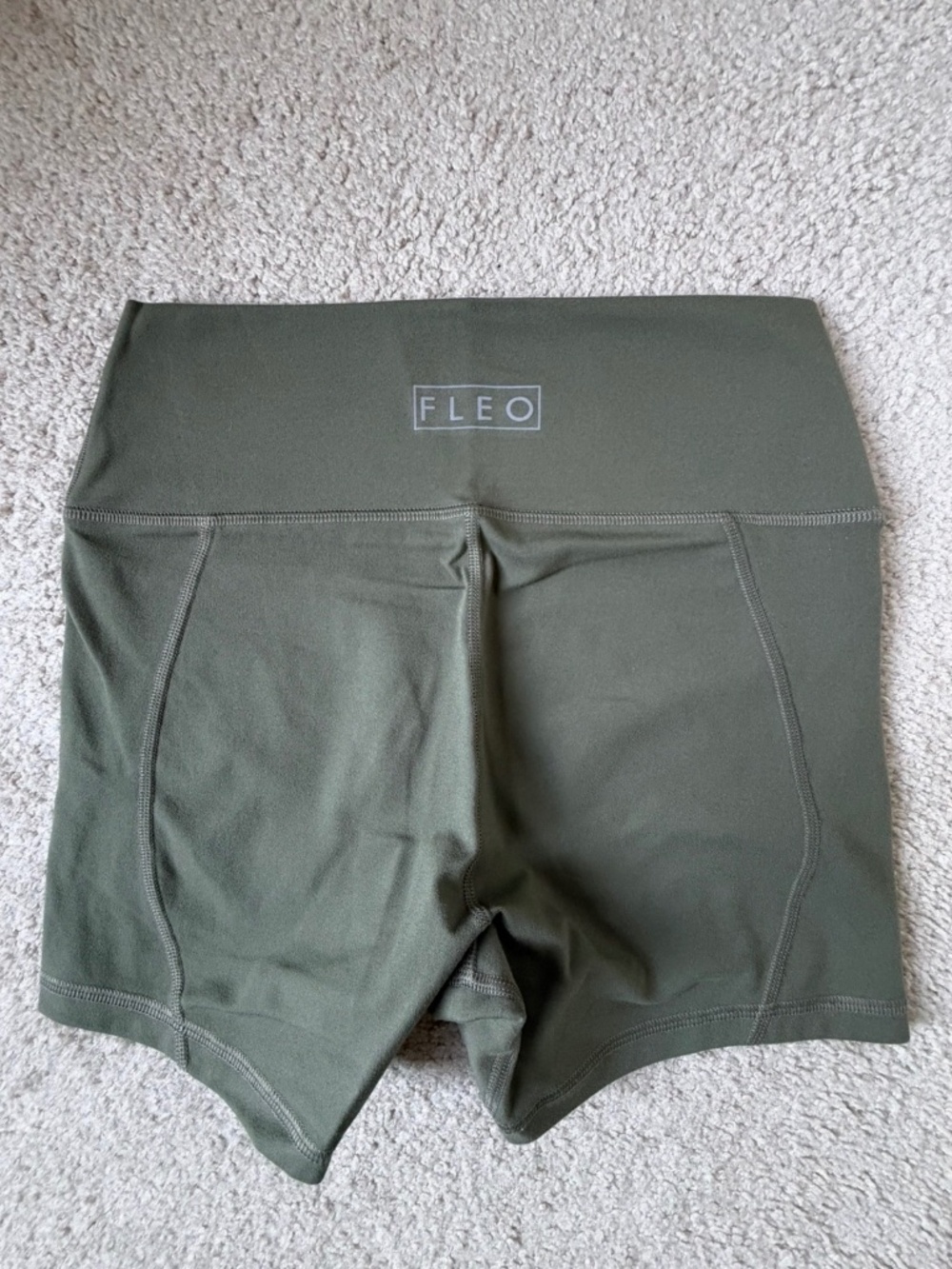 FLEO Shorts 3.25” – High Rise – Sage Green – Size M